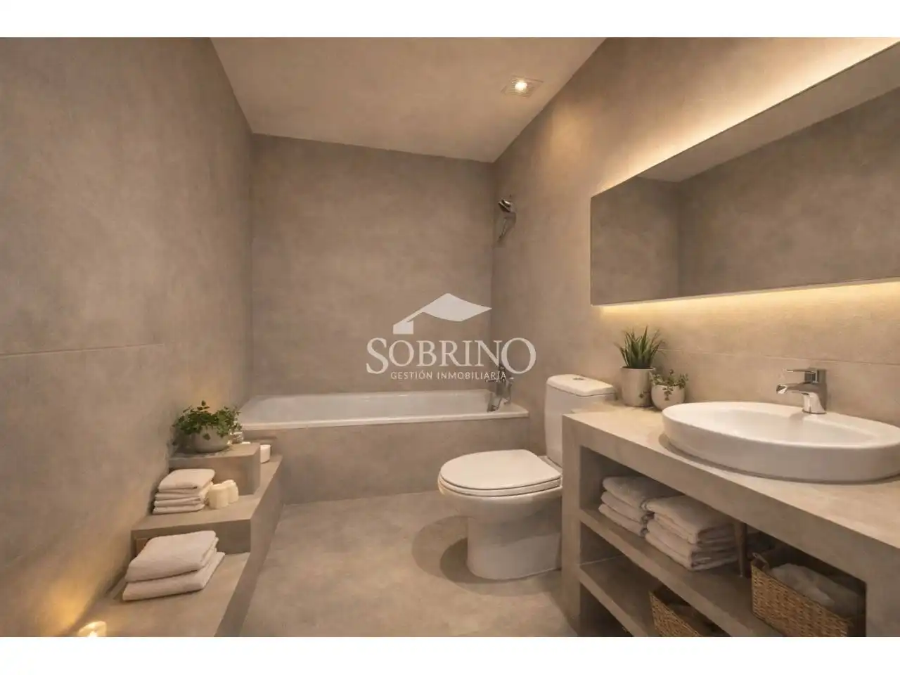 Badezimmer von Dachboden zum Verkauf in Llanes mit Abstellraum