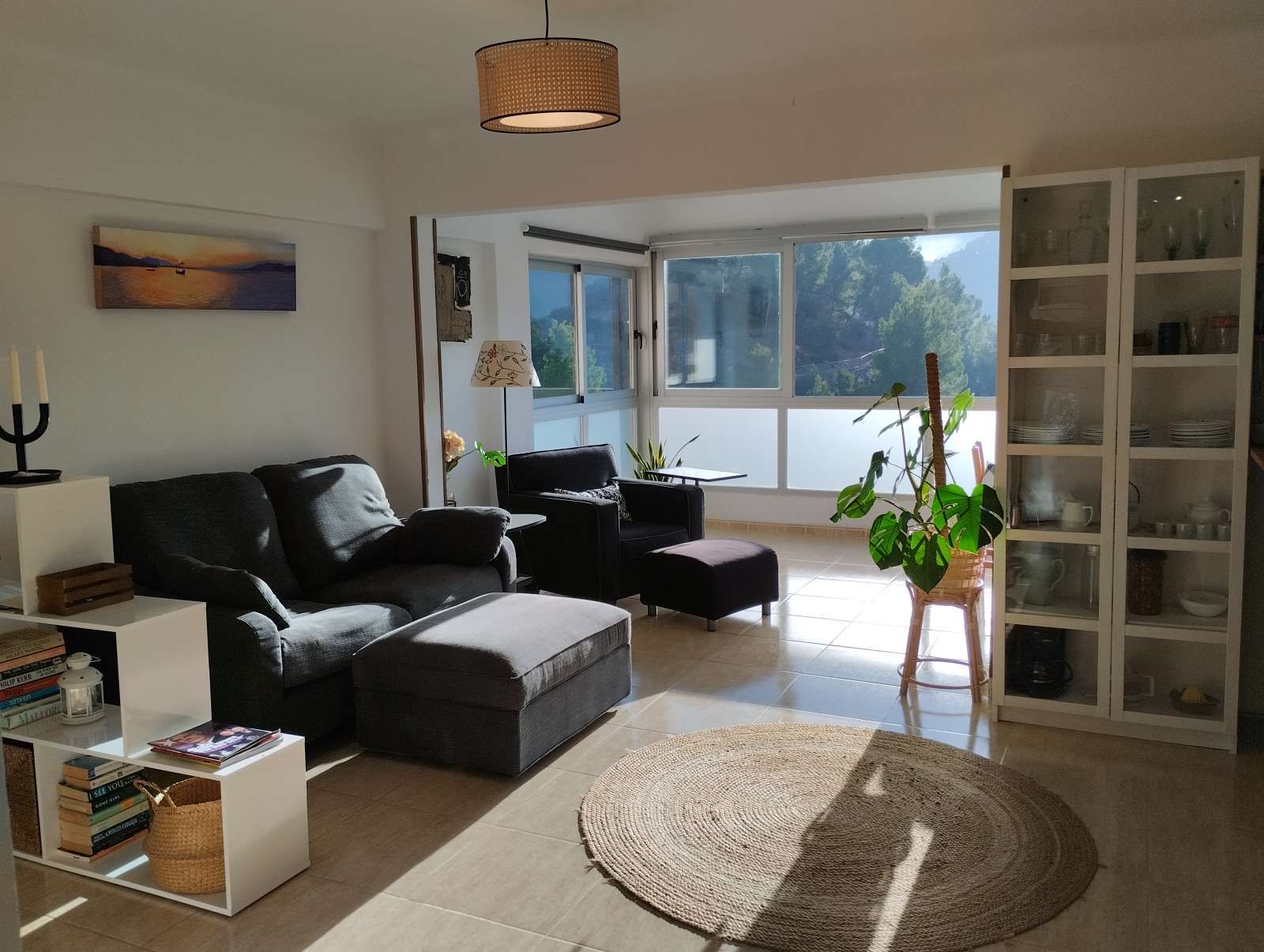 Sala d'estar de Apartament per a compartir en Sóller amb Aire condicionat, Terrassa i Moblat