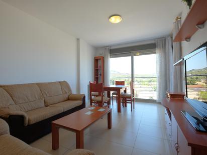 Living room of Flat for sale in Calpe / Calp  with Air Conditioner, Terrace and Balcony