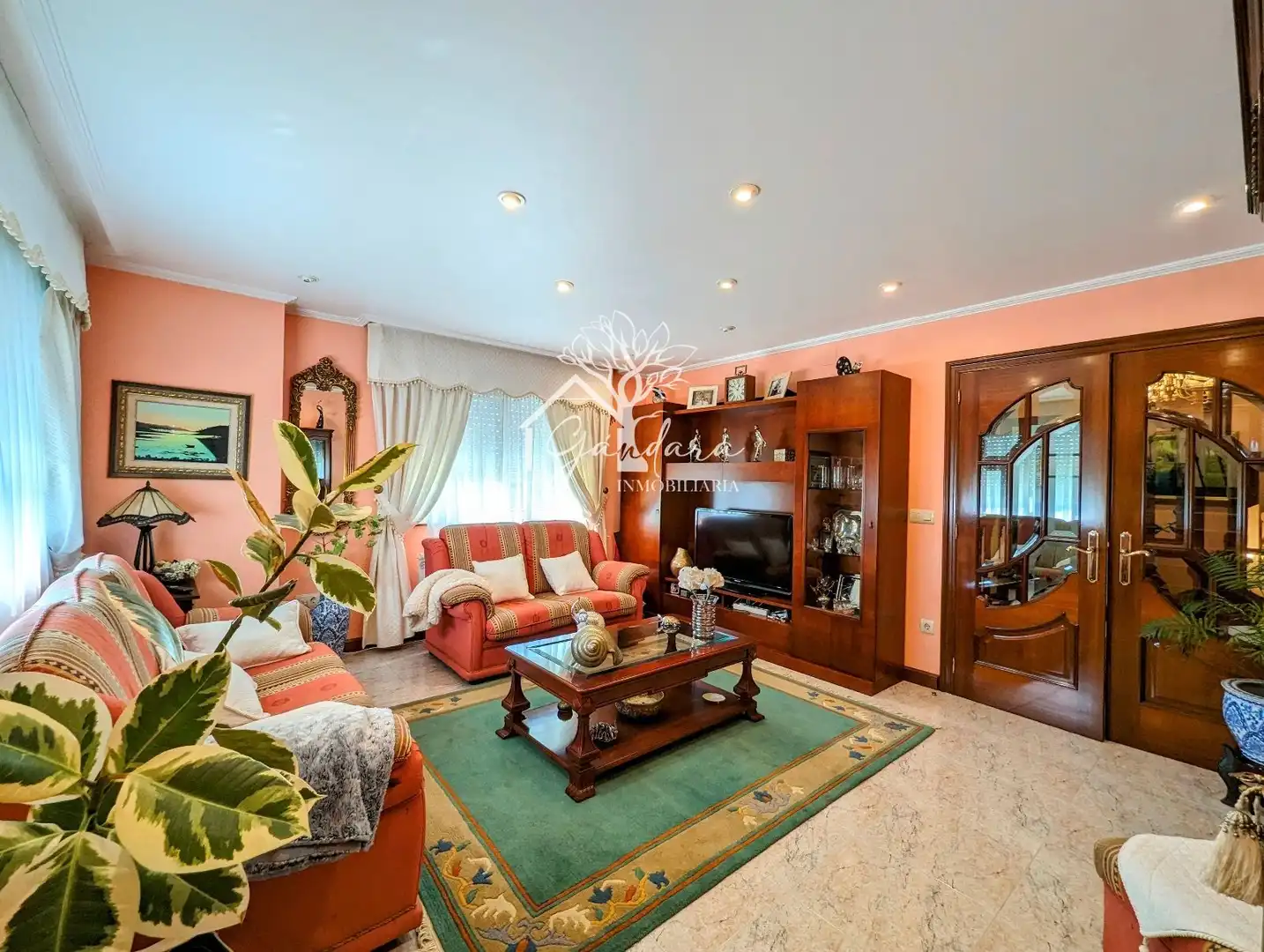 Living room of Houses for sale in Ferrol  with Heating, Parquet flooring and Terrace
