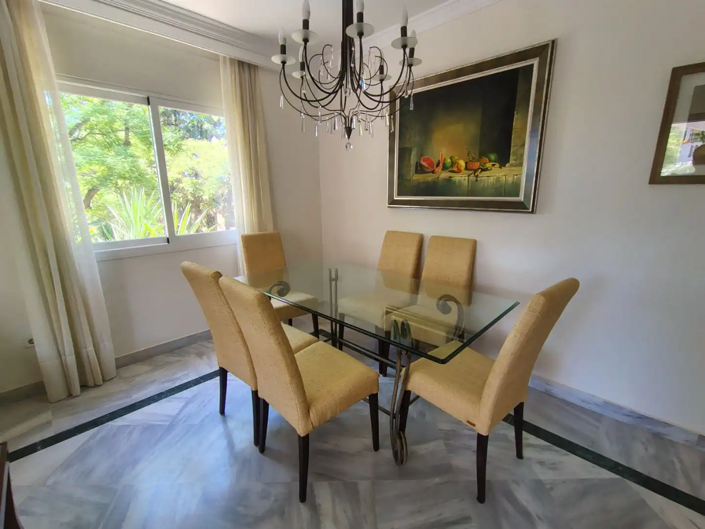 Esszimmer von Wohnung zur Miete in Marbella mit Klimaanlage, Heizung und Terrasse
