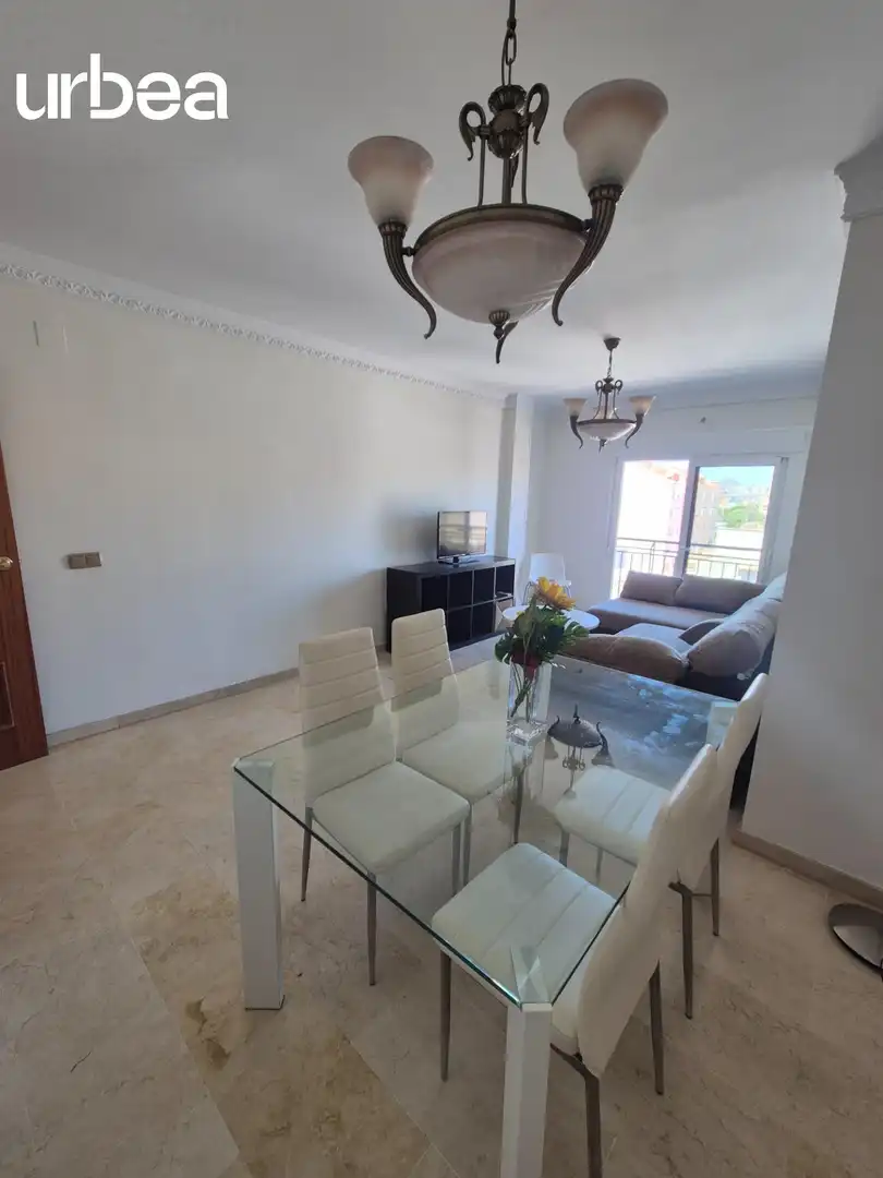 Comedor de Piso de alquiler en Málaga con Calefacción, Amueblado y Balcón