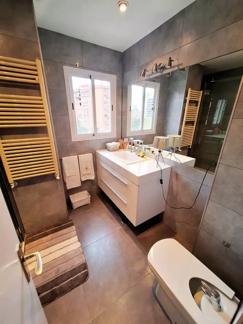 Bathroom of Flat for rent in Madrid  with Air Conditioner, Heating and Furnished