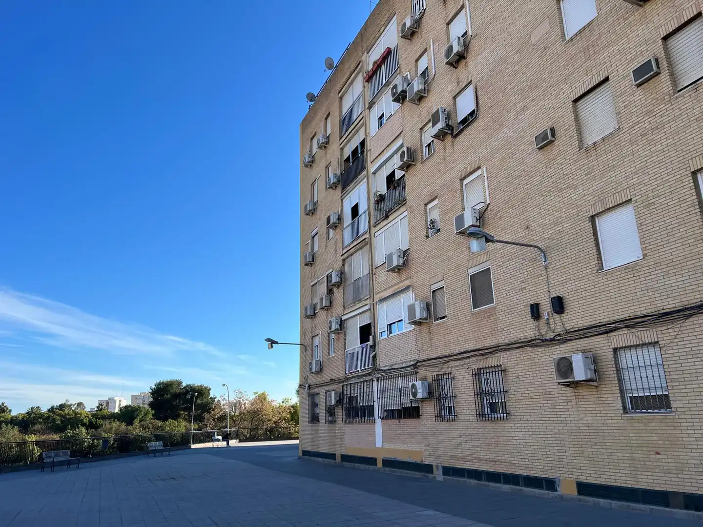 Vista exterior de Piso en venta en Sevilla con Terraza