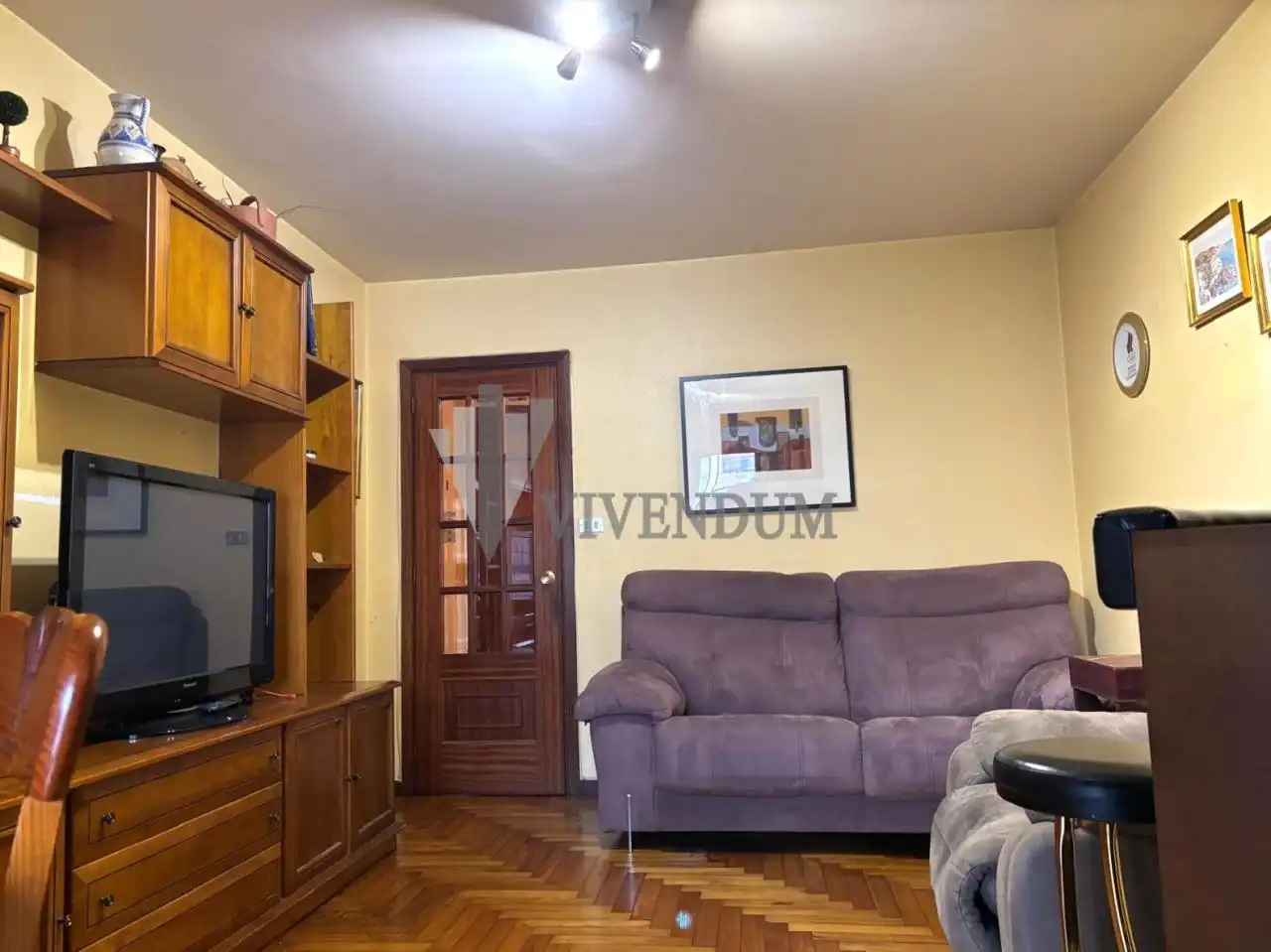 Sala de estar de Piso en venta en Vigo  con Calefacción, Parquet y Terraza