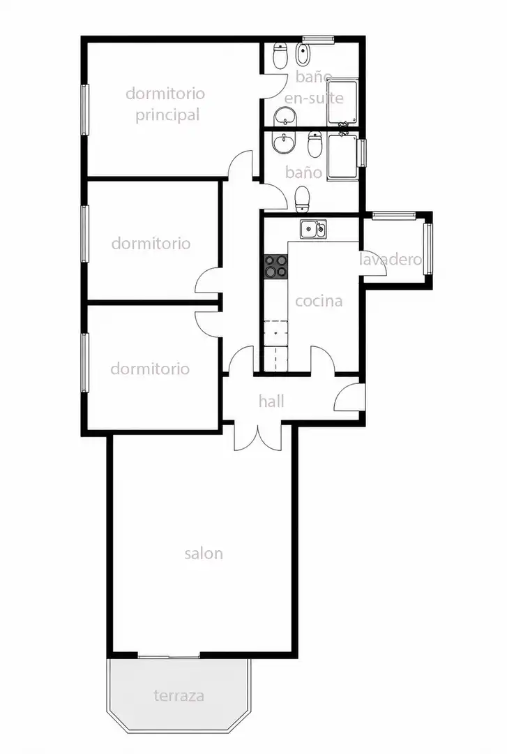 Piso en venta en Málaga con Aire acondicionado, Calefacción y Terraza