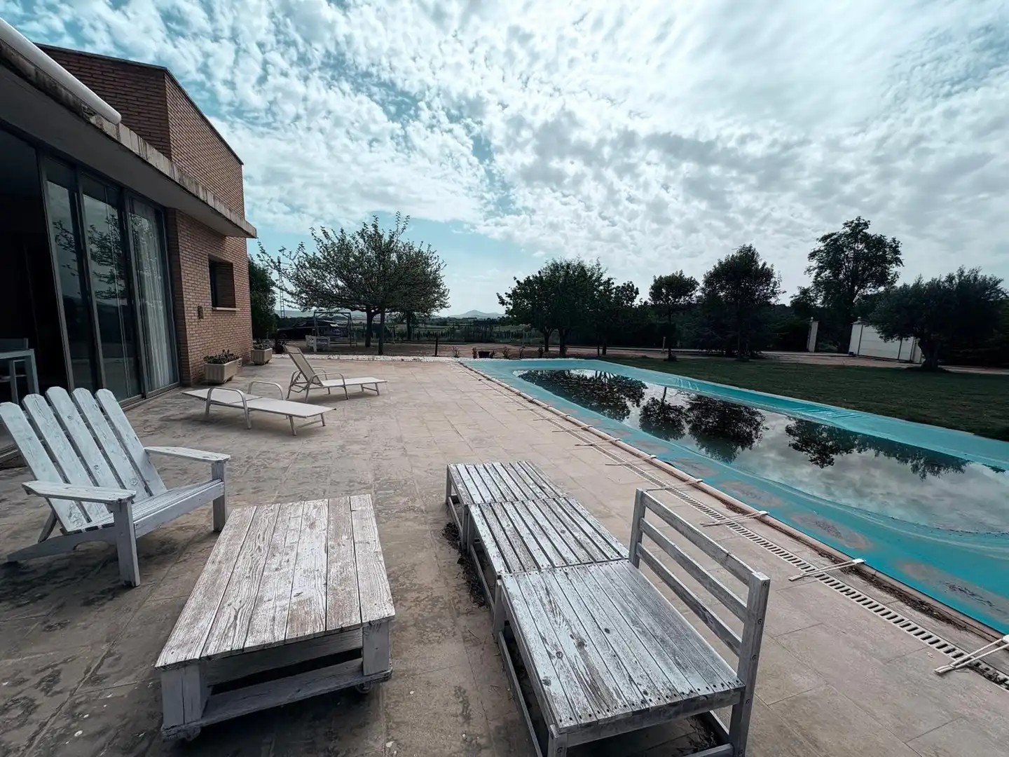 Piscina de Casa o xalet en venda en Almansa amb Calefacció, Jardí privat i Terrassa