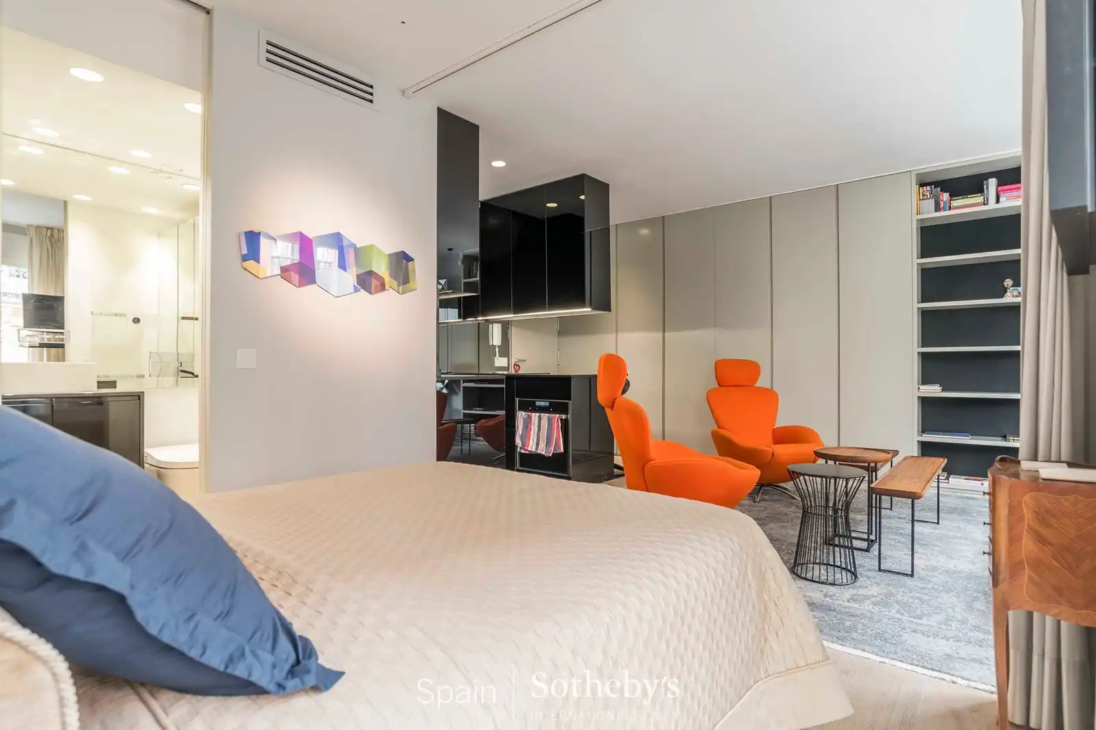 Schlafzimmer von Wohnungen zum Verkauf in Madrid mit Klimaanlage, Heizung und Terrasse