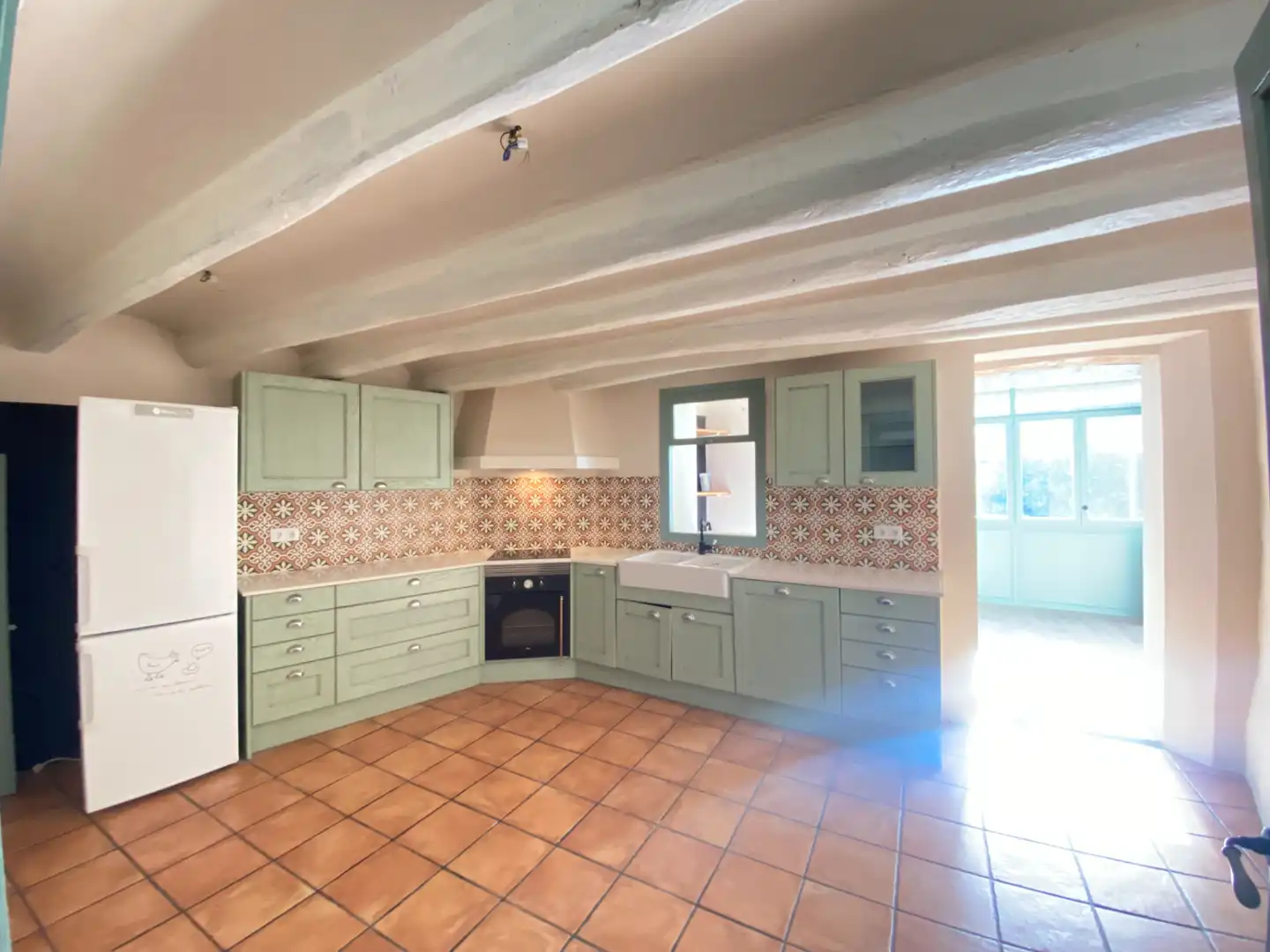Cuina de Casa adosada en venda en Corbera de Llobregat amb Calefacció, Parquet i Terrassa