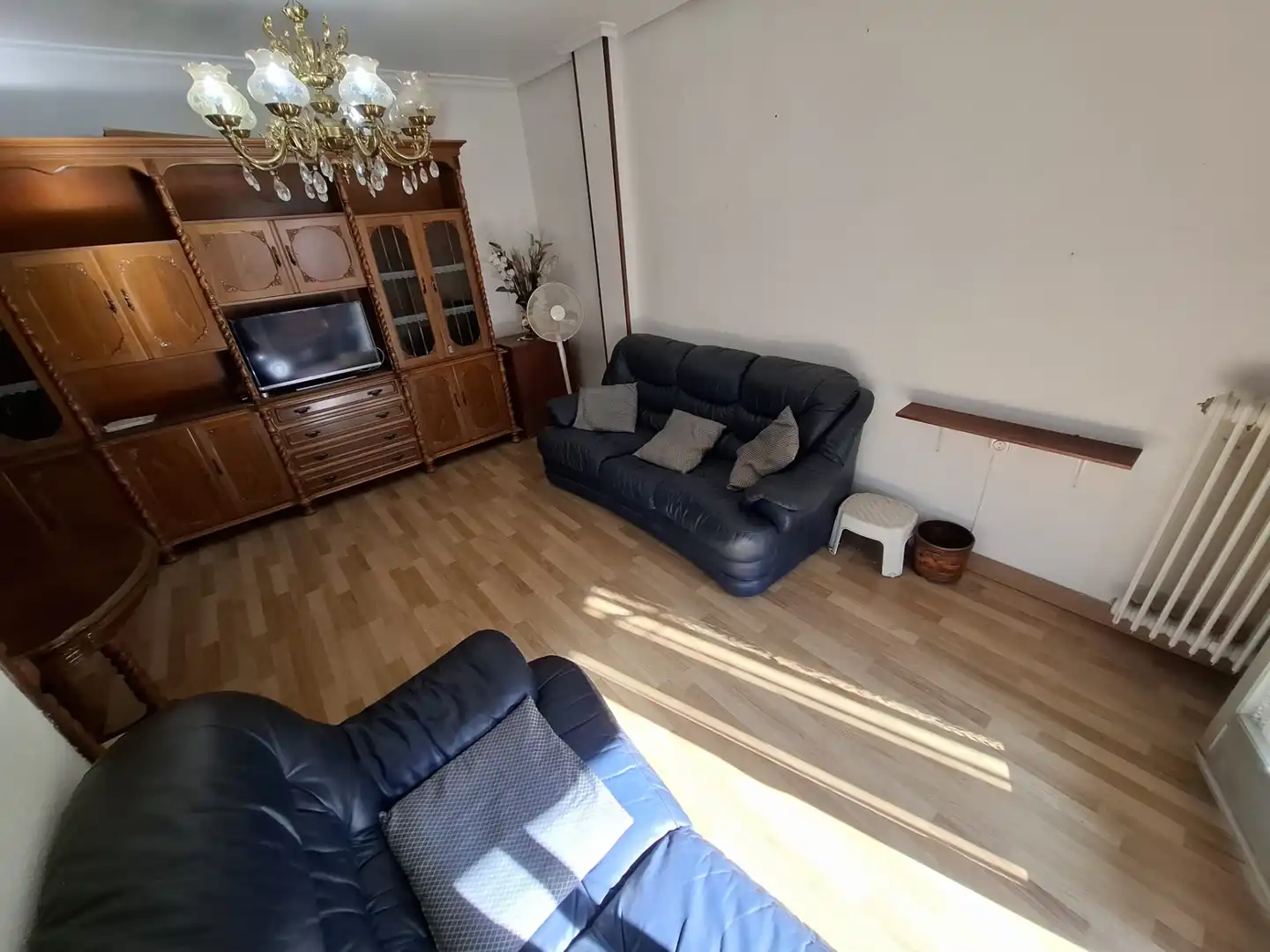 Living room of Flat for sale in  Logroño  with Heating, Parquet flooring and Terrace