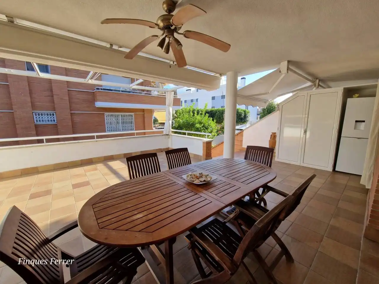 Terraza de Piso de alquiler en Cubelles con Aire acondicionado, Calefacción y Jardín privado