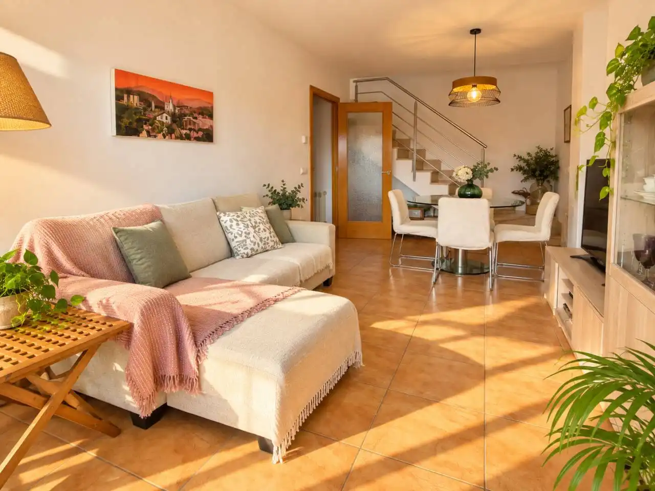 Sala de estar de Piso en venta en Girona con Calefacción