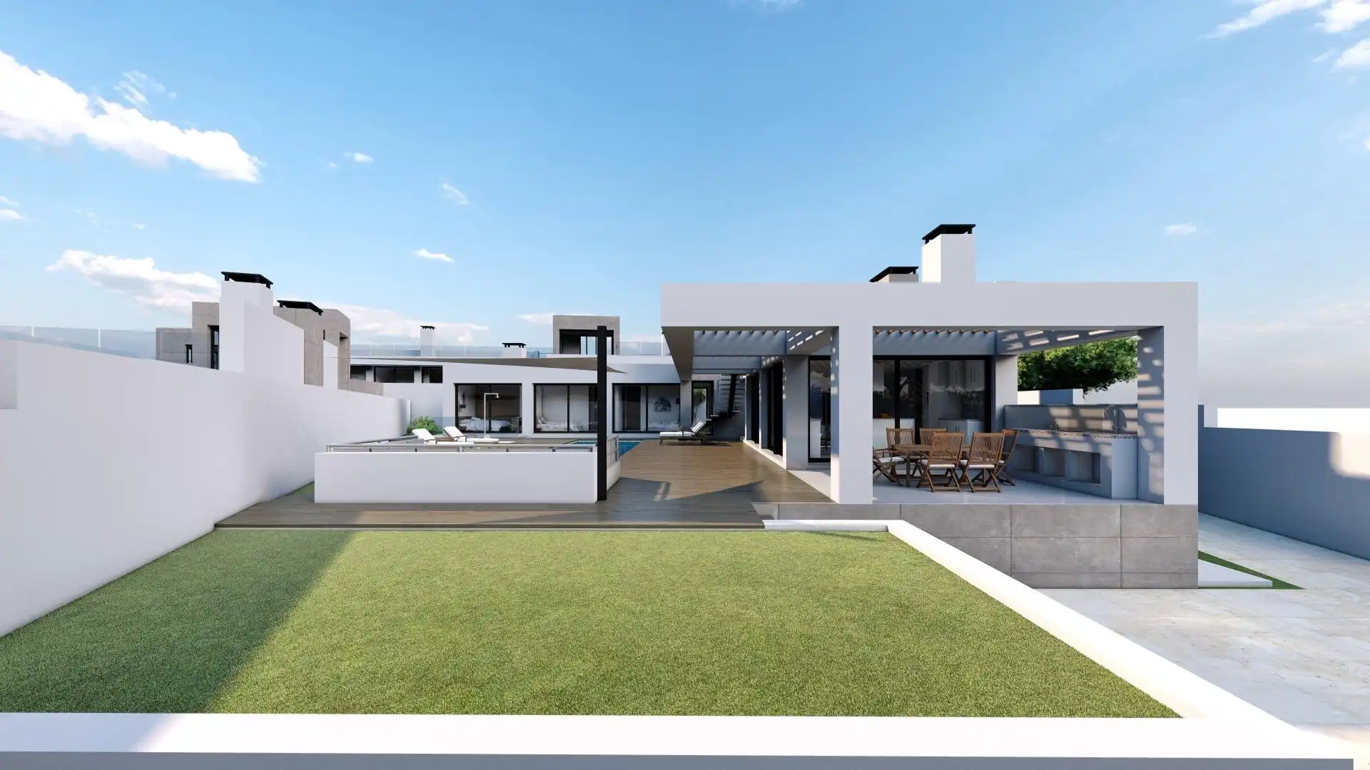Terrassa de Casa o xalet en venda en El Faro de Calaburra - Chaparral