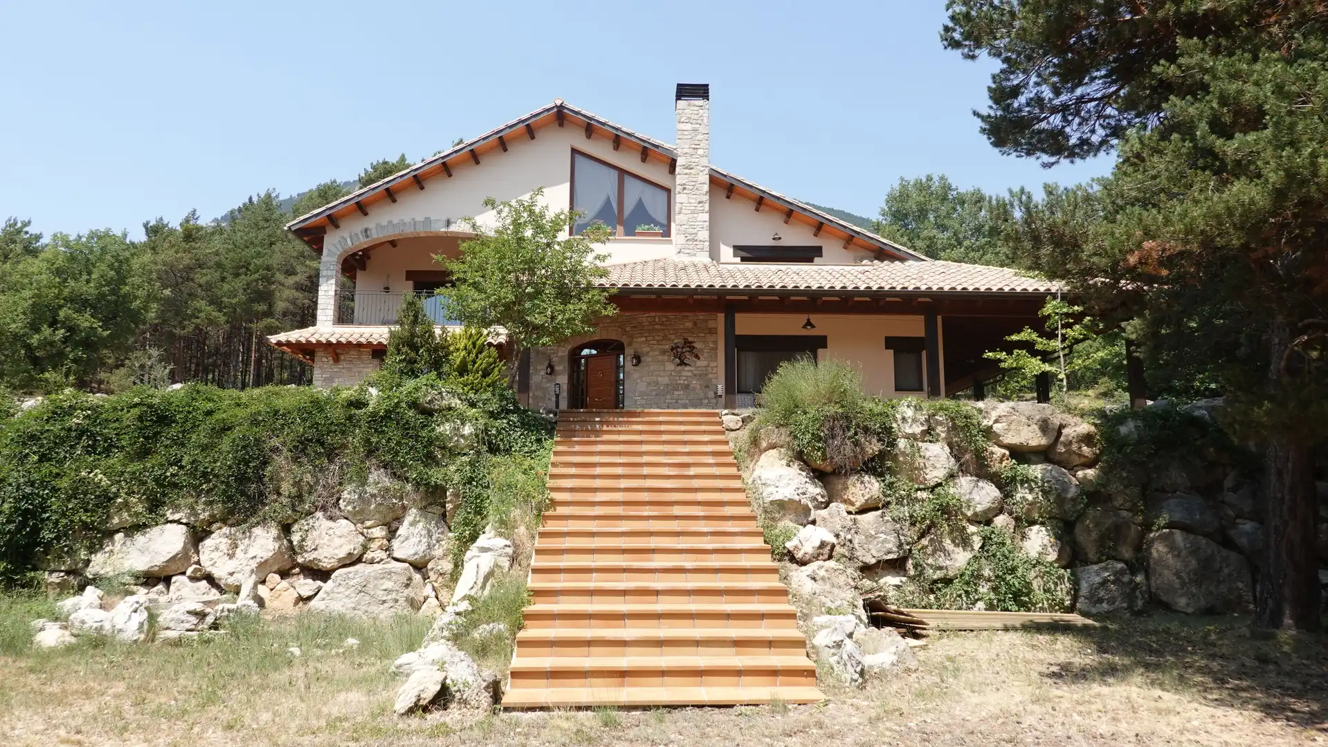 Vista exterior de Casa o chalet en venta en Guixers con Calefacción, Jardín privado y Terraza