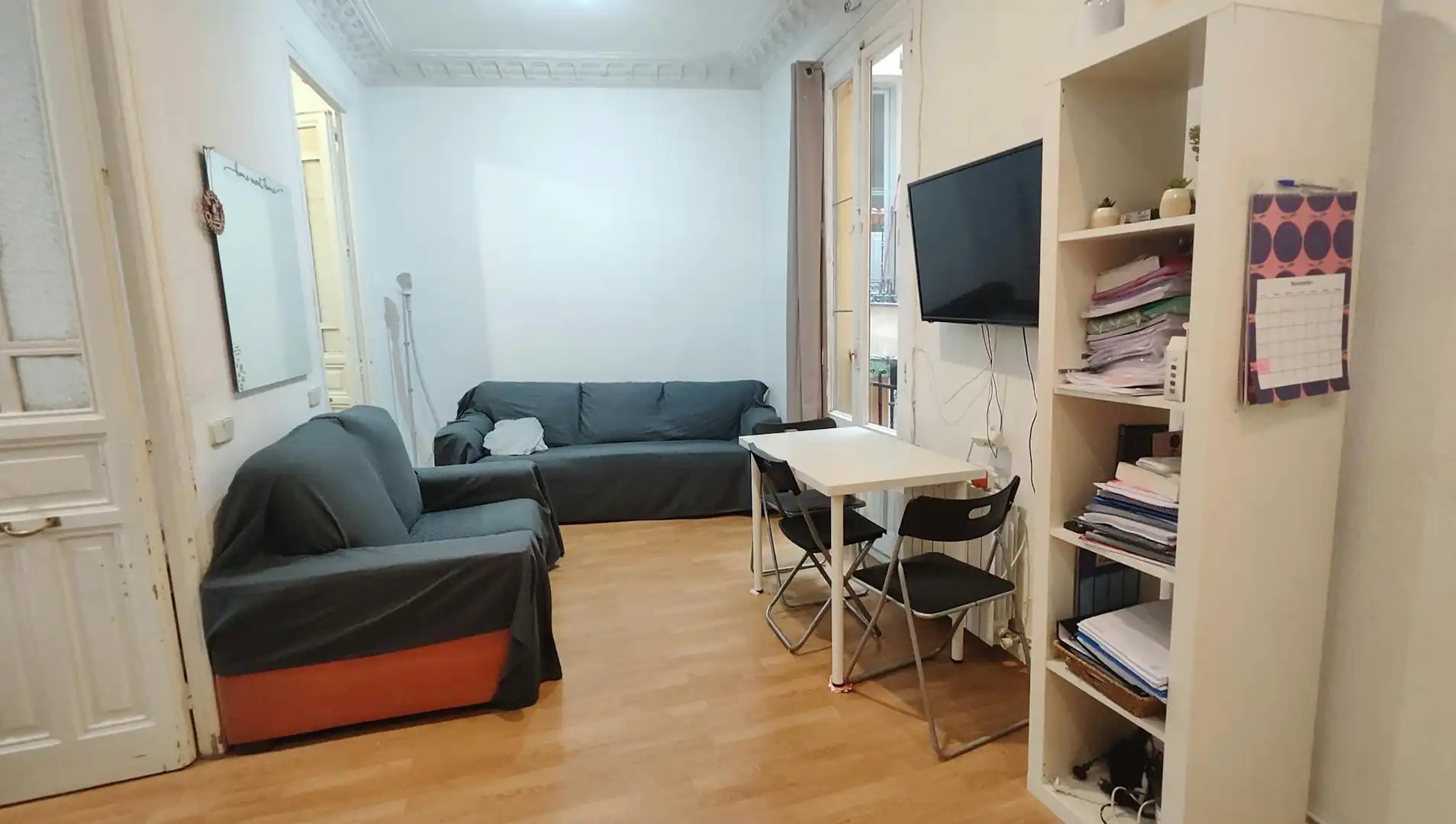 Living room of Flat for rent in  Madrid Capital  with Heating, Furnished and Washing machine
