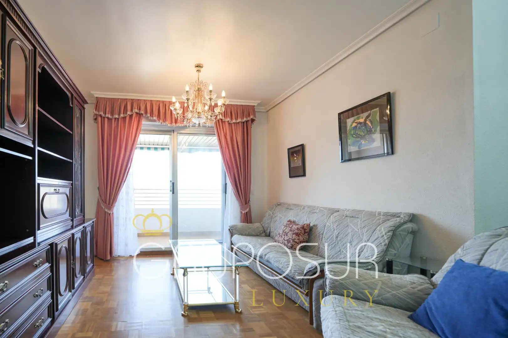 Wohnzimmer von Wohnung zum Verkauf in Valladolid mit Heizung, Privatgarten und Parkett