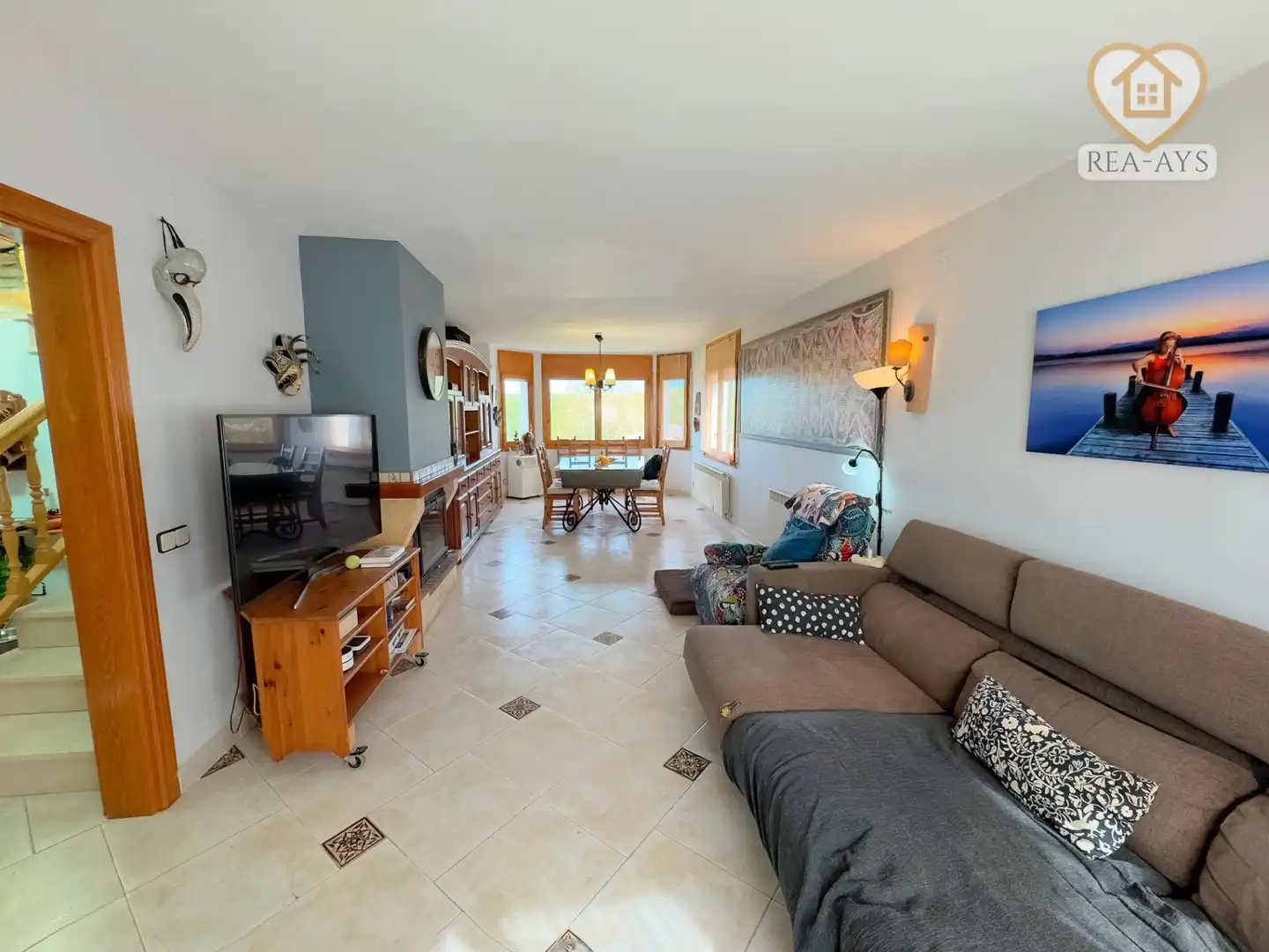 Sala de estar de Casa o chalet en venta en Vallirana con Calefacción, Jardín privado y Terraza