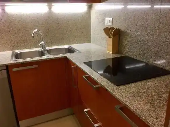 Küche von Wohnung zur Miete in Aisa mit Parkett, Abstellraum und Möbliert