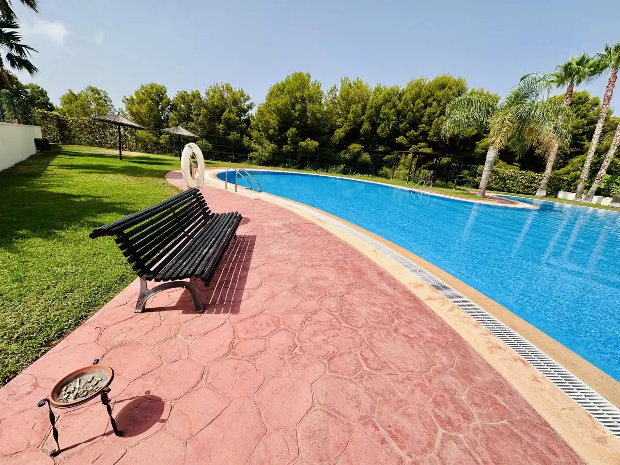 Piscina de Planta baixa de lloguer en Finestrat amb Aire condicionat, Terrassa i Moblat
