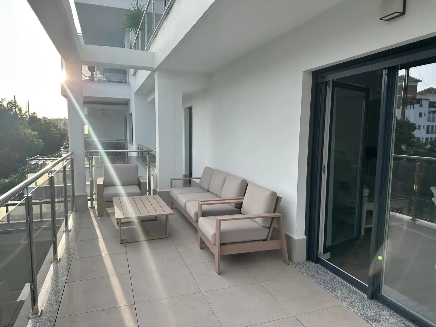 Terrace of Flat for rent in Motril  with Air Conditioner, Heating and Terrace