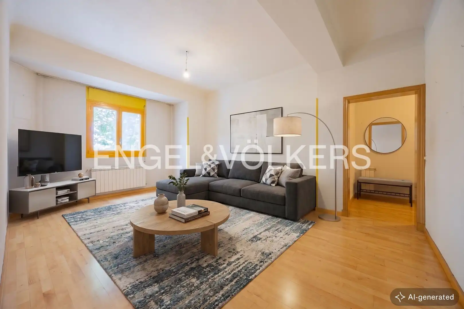 Sala d'estar de Pis en venda en  Madrid Capital amb Calefacció