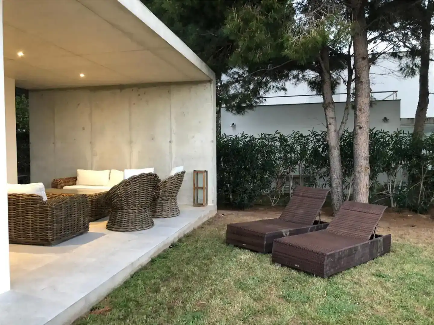 Terraza de Casa o chalet de alquiler en Es Mercadal con Aire acondicionado, Jardín privado y Piscina