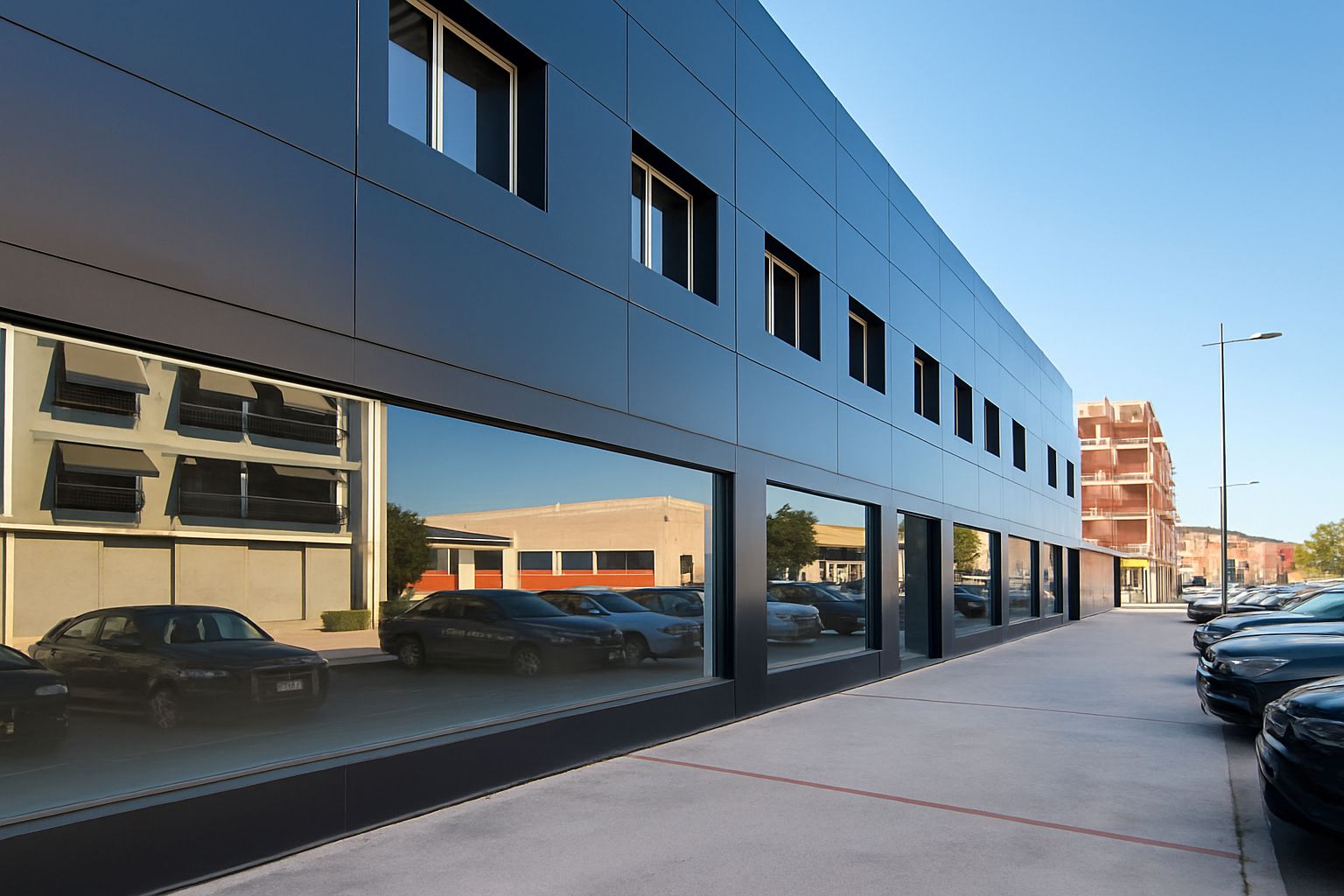Vista exterior de Nau industrial en venda en Riba-roja de Túria amb Calefacció