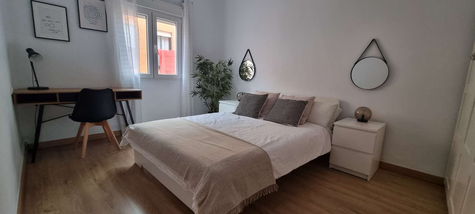 Dormitori de Apartament per a compartir en Málaga Capital amb Aire condicionat, Calefacció i Terrassa