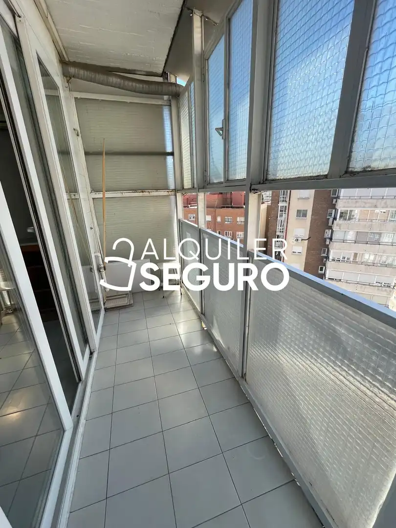 Balcony of Flat for rent in Madrid  with Air Conditioner, Heating and Terrace