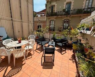 Terrace of Flat to rent in  Barcelona Capital  with Air Conditioner, Heating and Furnished
