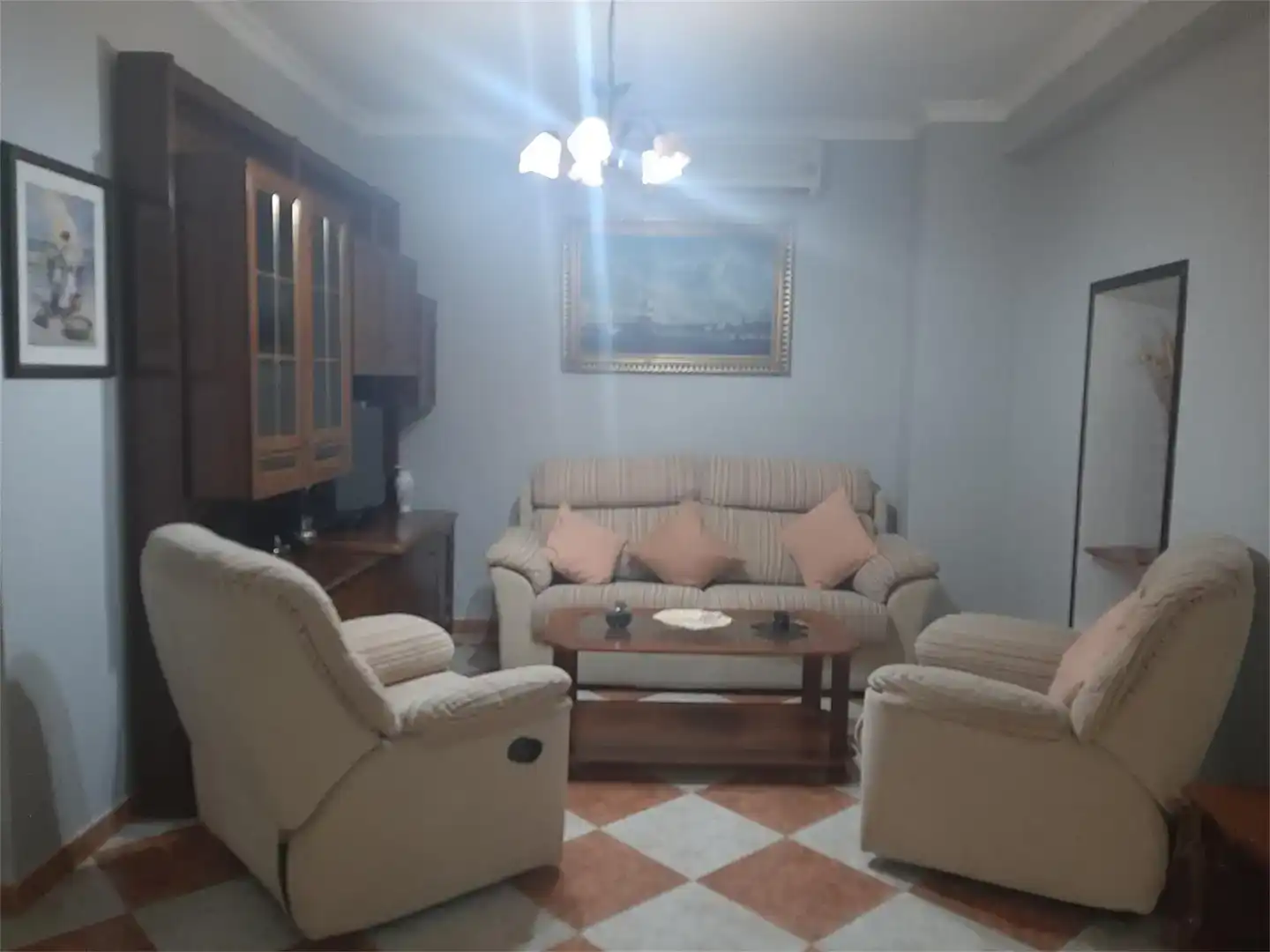 Sala d'estar de Apartament de lloguer en Prado del Rey amb Aire condicionat, Moblat i Forn