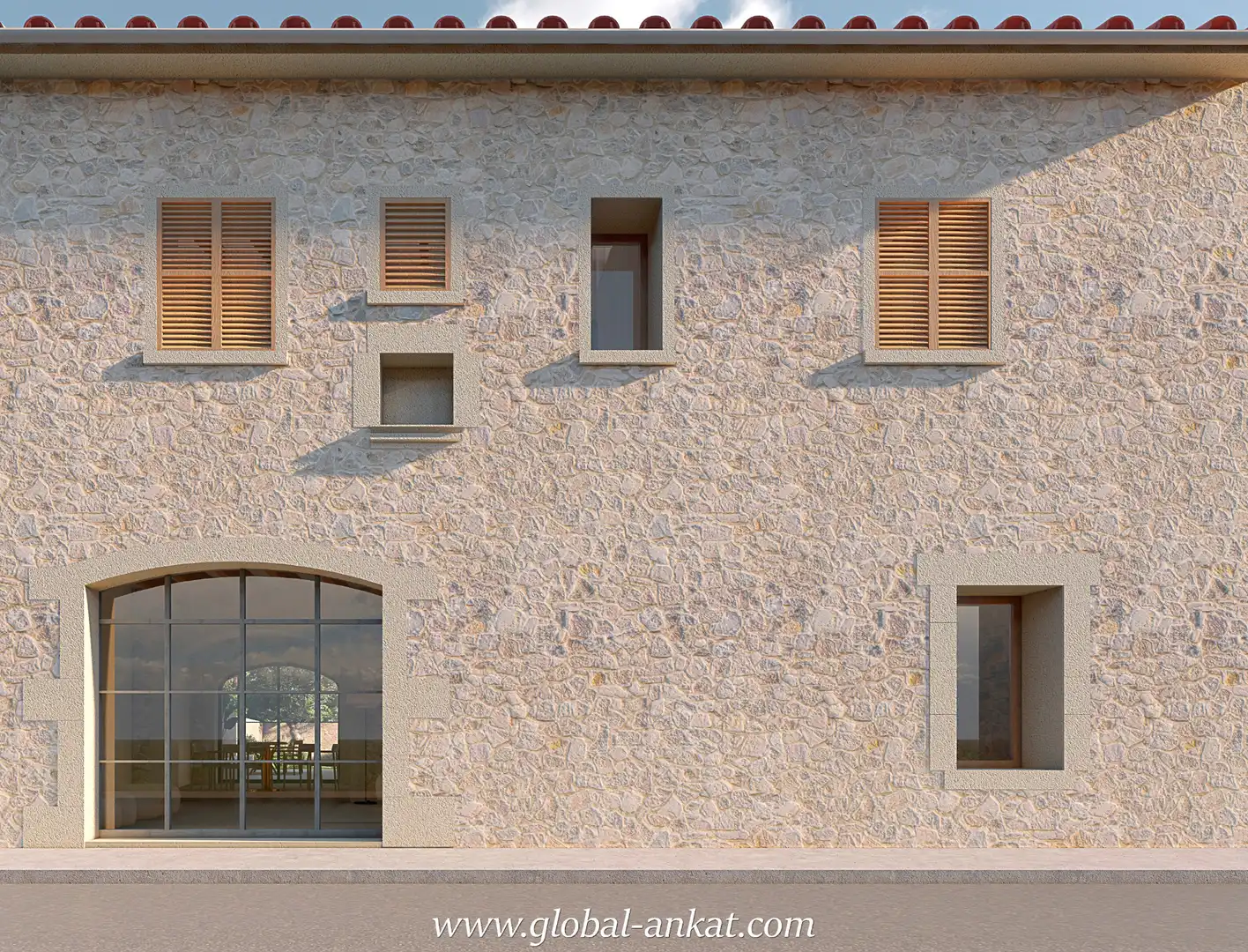 Vista exterior de Casa adosada en venta en Vilafranca de Bonany con Aire acondicionado, Jardín privado y Terraza