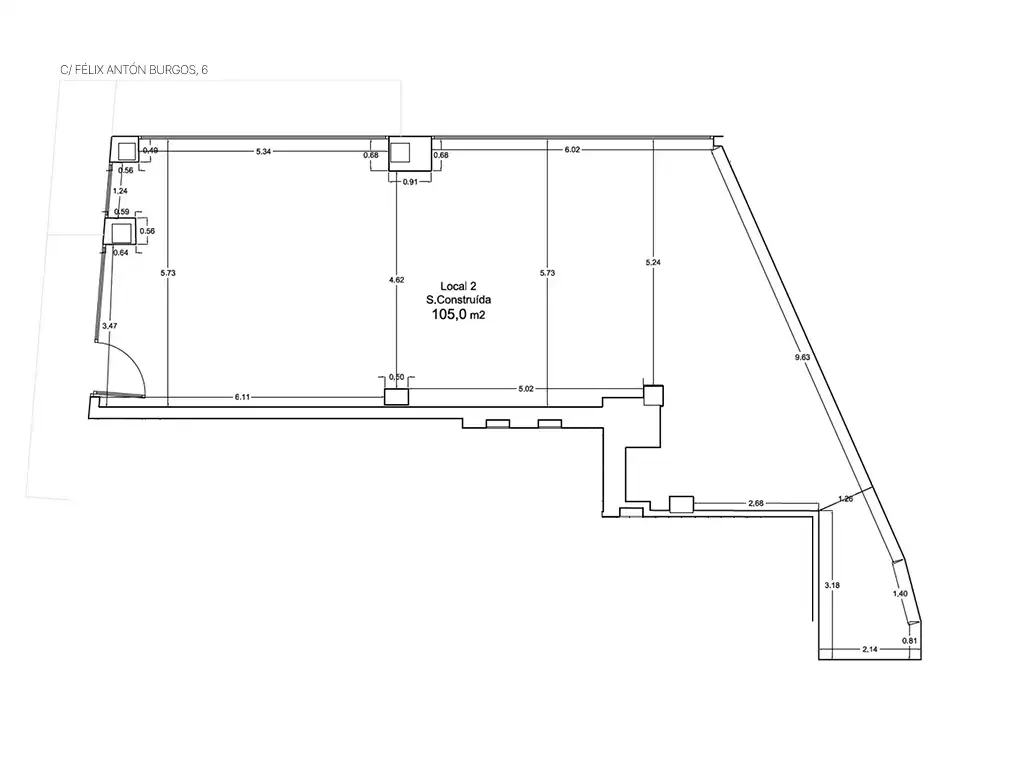 Local comercial en venda a Calle Félix Antón Burgos 6108, imagen 5