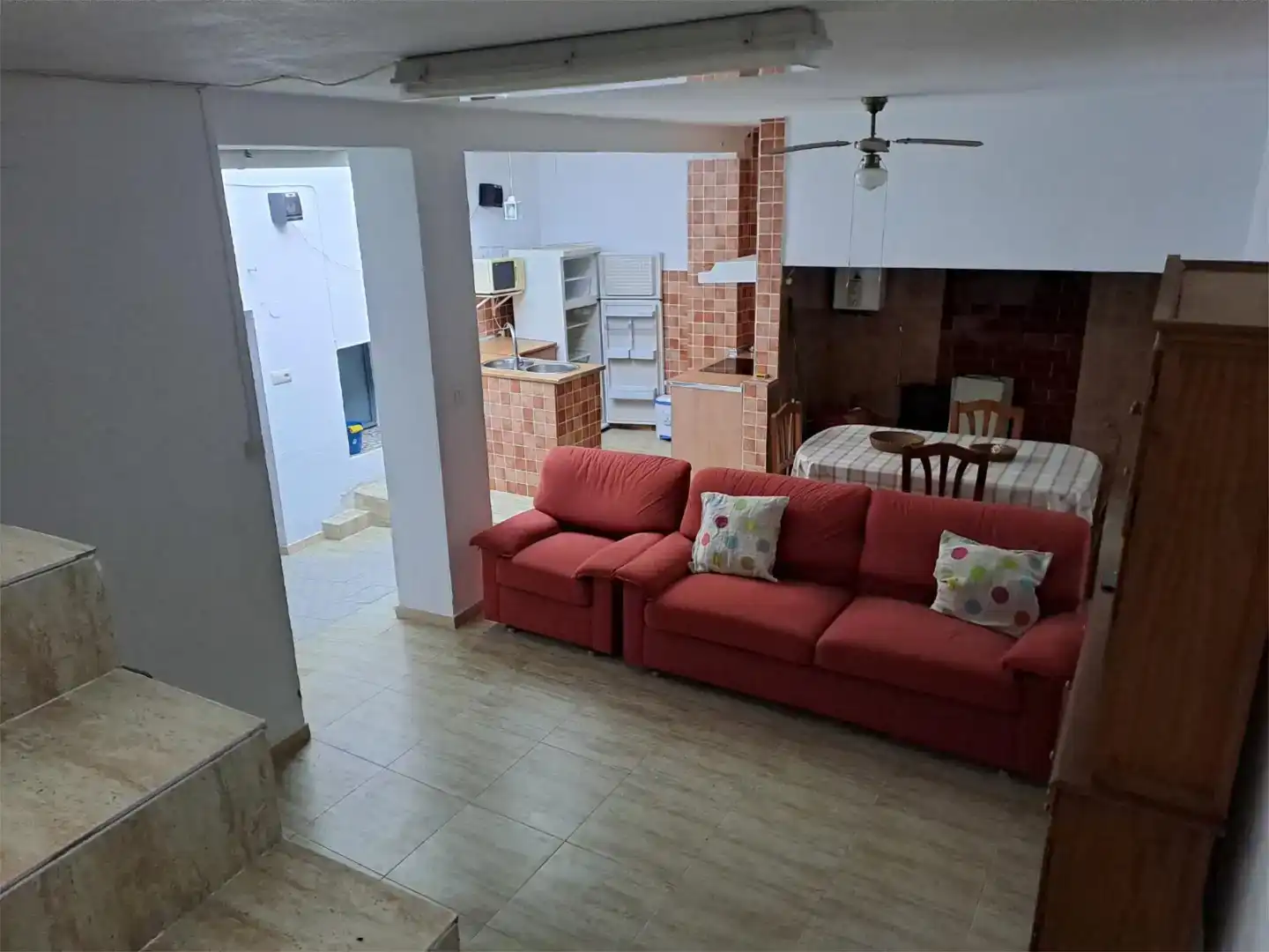 Sala d'estar de Casa adosada en venda en Risco amb Aire condicionat