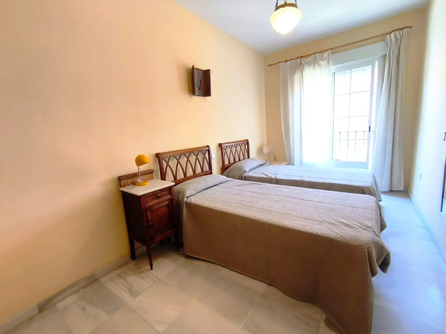 Bedroom of Apartments for rent in Badajoz  with Air Conditioner, Heating and Furnished