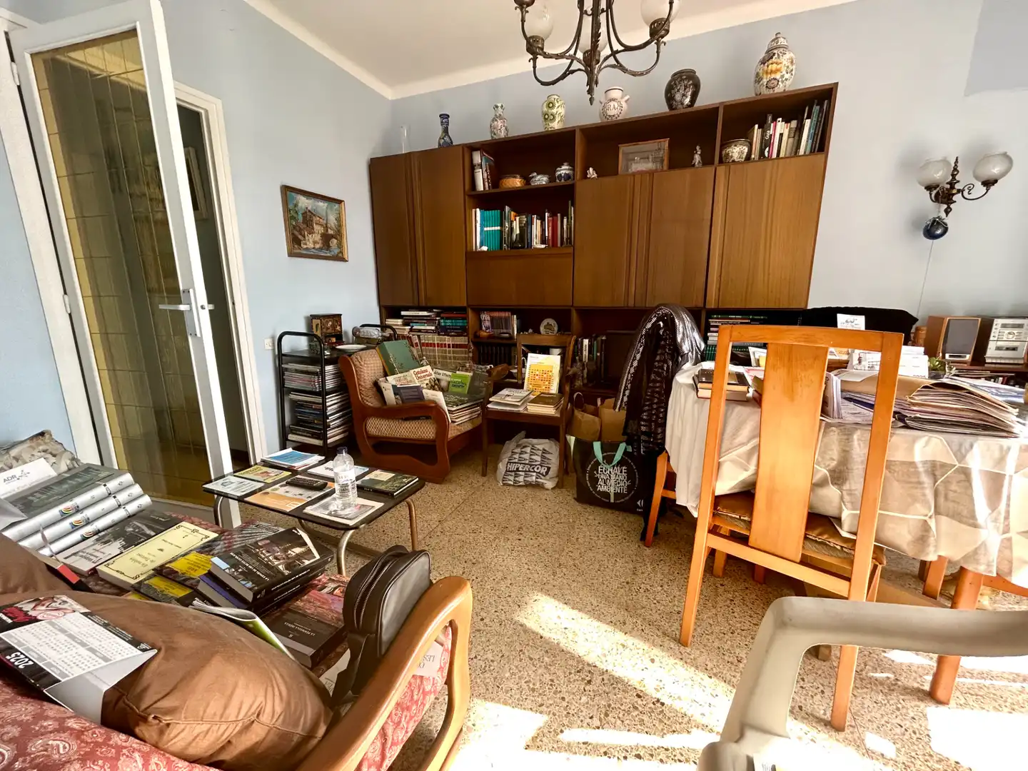 Sala de estar de Ático en venta en Barcelona con Amueblado y Balcón