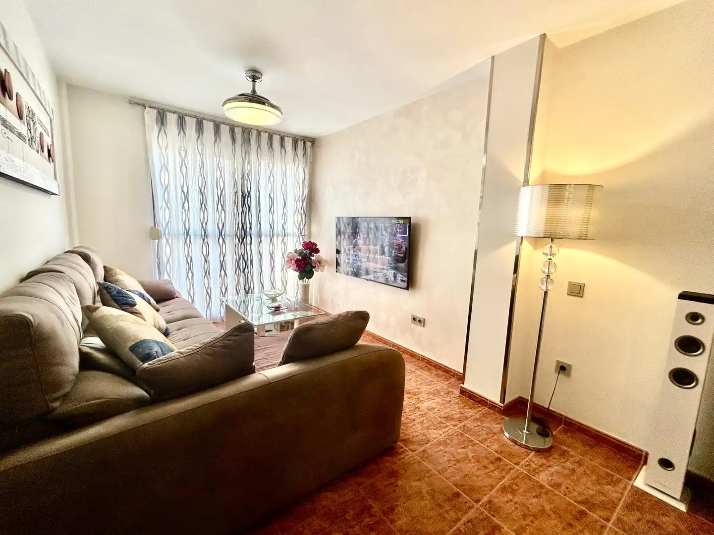 Wohnzimmer von Wohnung zum Verkauf in El Ejido mit Klimaanlage, Heizung und Terrasse