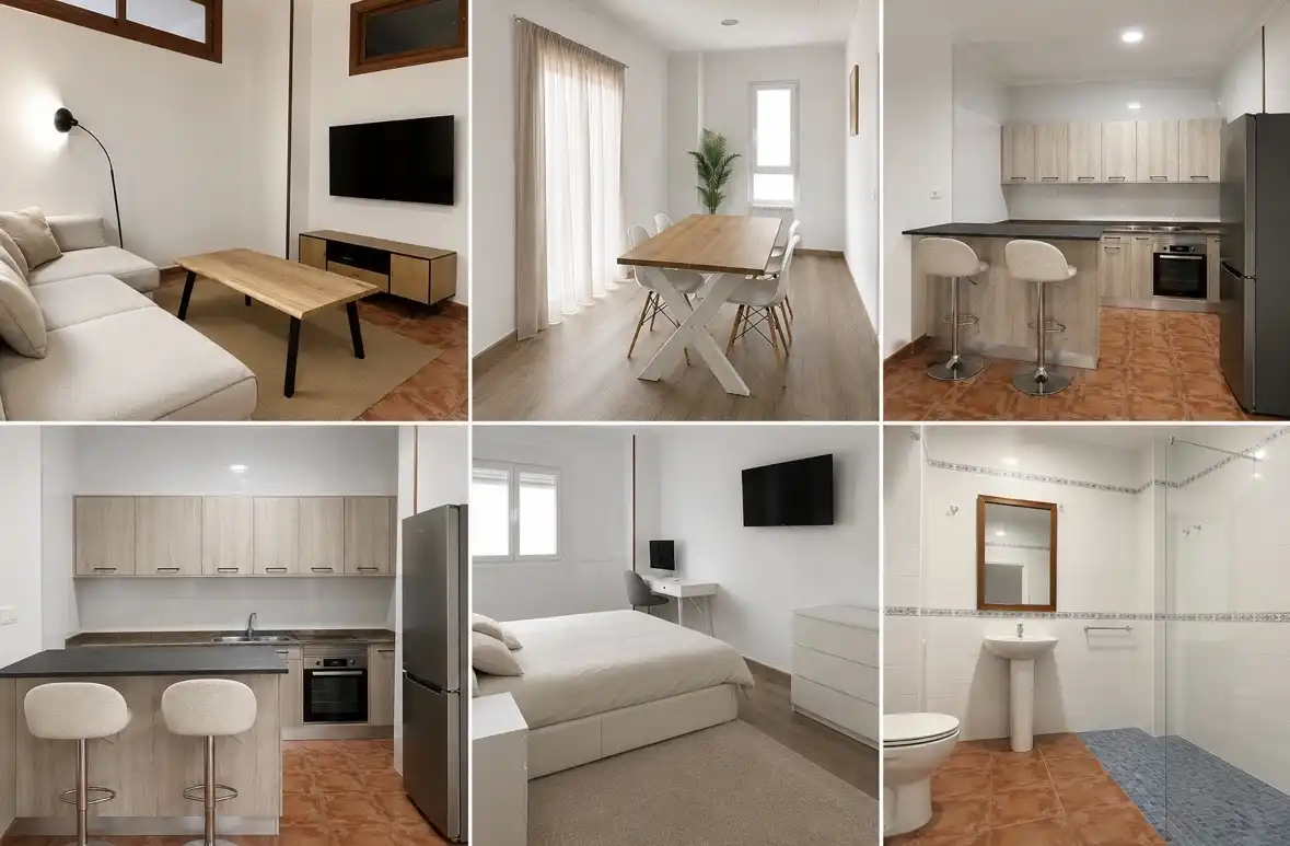 Schlafzimmer von Wohnung zur Miete in Mazarrón mit Klimaanlage