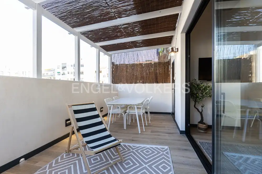 Terrace of Flat for rent in Valencia  with Air Conditioner, Heating and Terrace