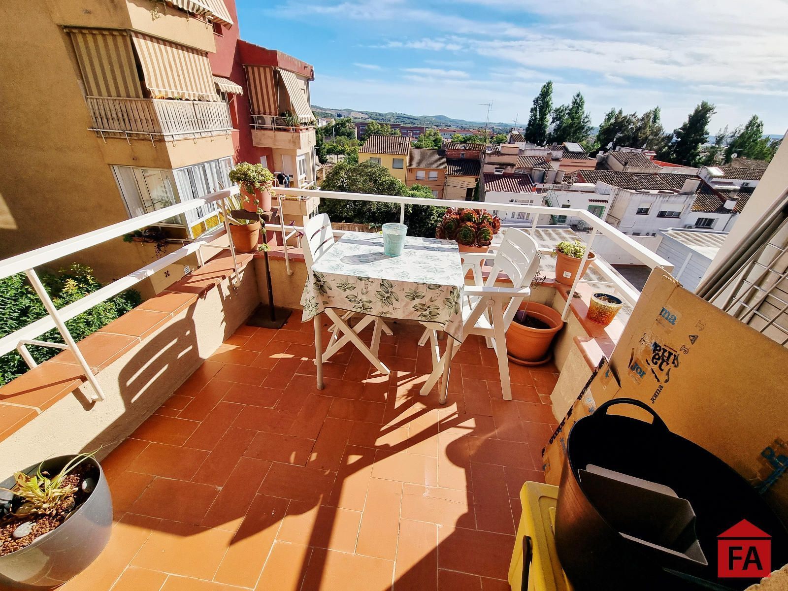 Balcony of Flat for sale in L'Arboç  with Heating, Parquet flooring and Terrace