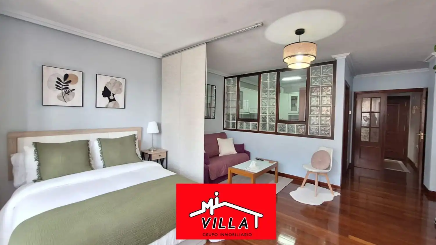 Schlafzimmer von Wohnung zur Miete in Bárcena de Cicero mit Heizung und Möbliert