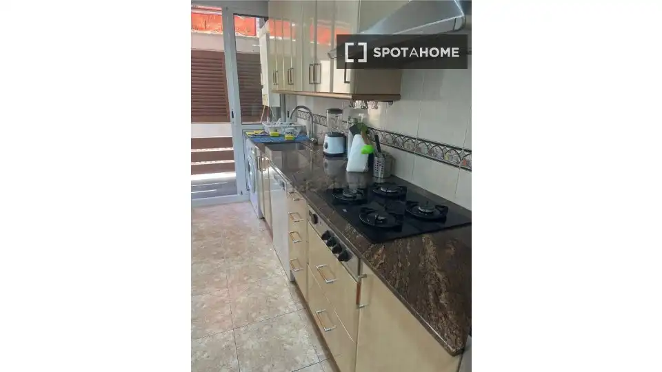 Kitchen of Flat for rent in Barcelona  with Air Conditioner, Heating and Furnished