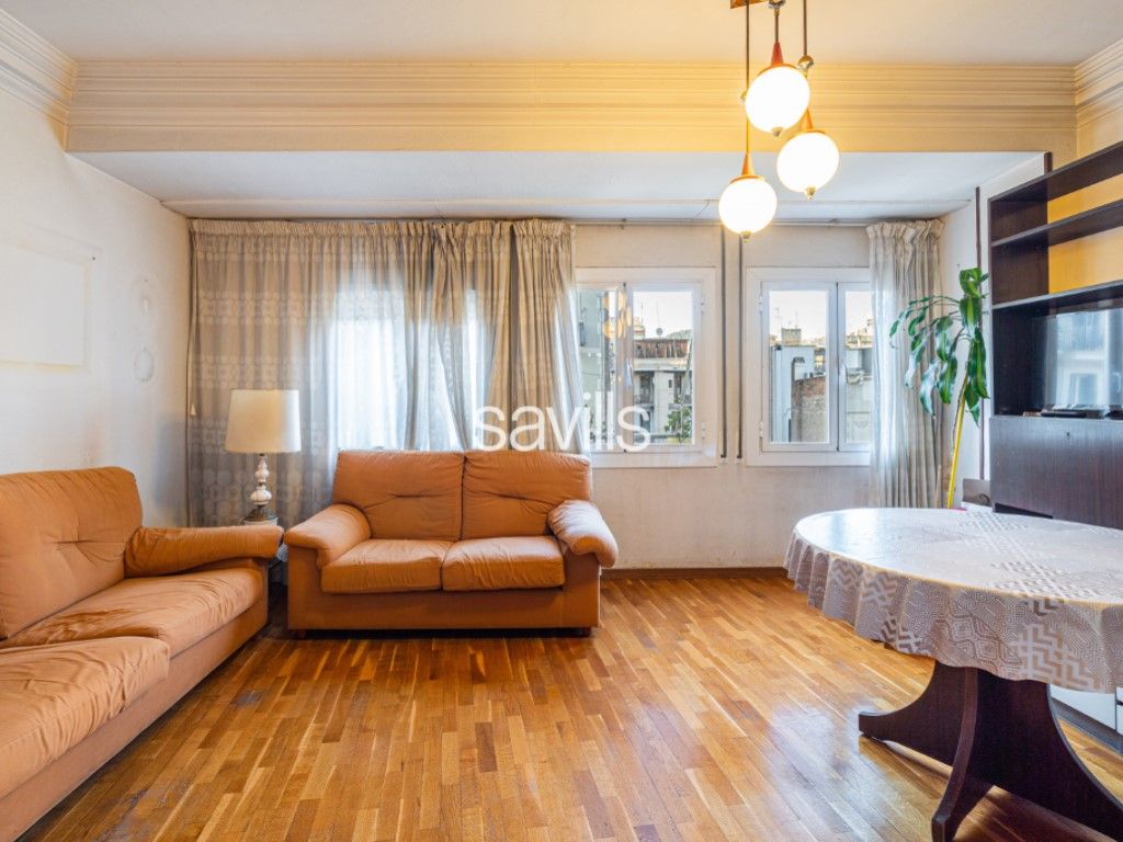 Sala d'estar de Apartament en venda en  Barcelona Capital amb Terrassa