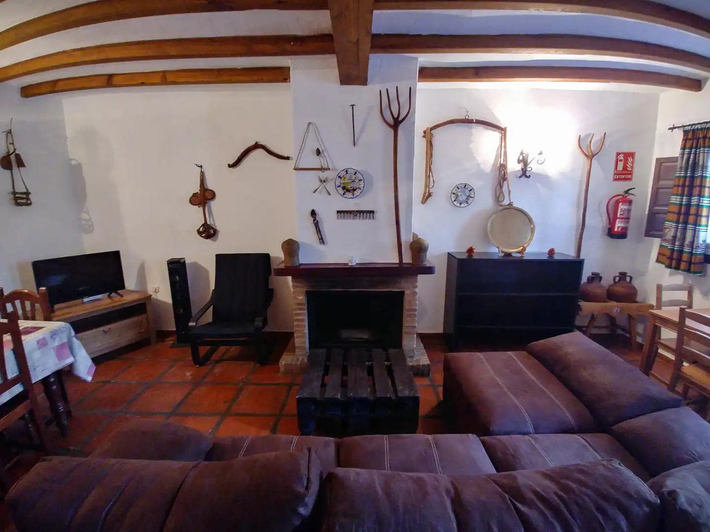 Sala de estar de Finca rústica en venta en Almogía con Aire acondicionado, Terraza y Piscina