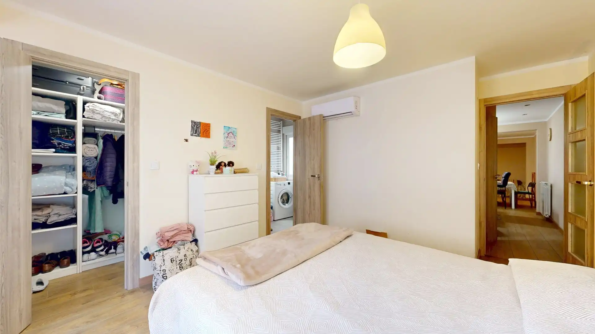 Bedroom of Flat for sale in Torrent  with Air Conditioner, Private garden and Balcony