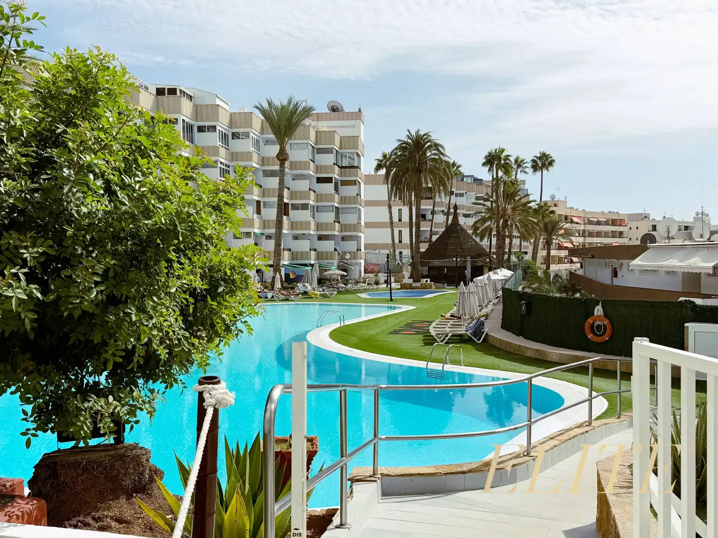 Schwimmbecken von Dachboden zum Verkauf in San Bartolomé de Tirajana mit Klimaanlage, Heizung und Terrasse