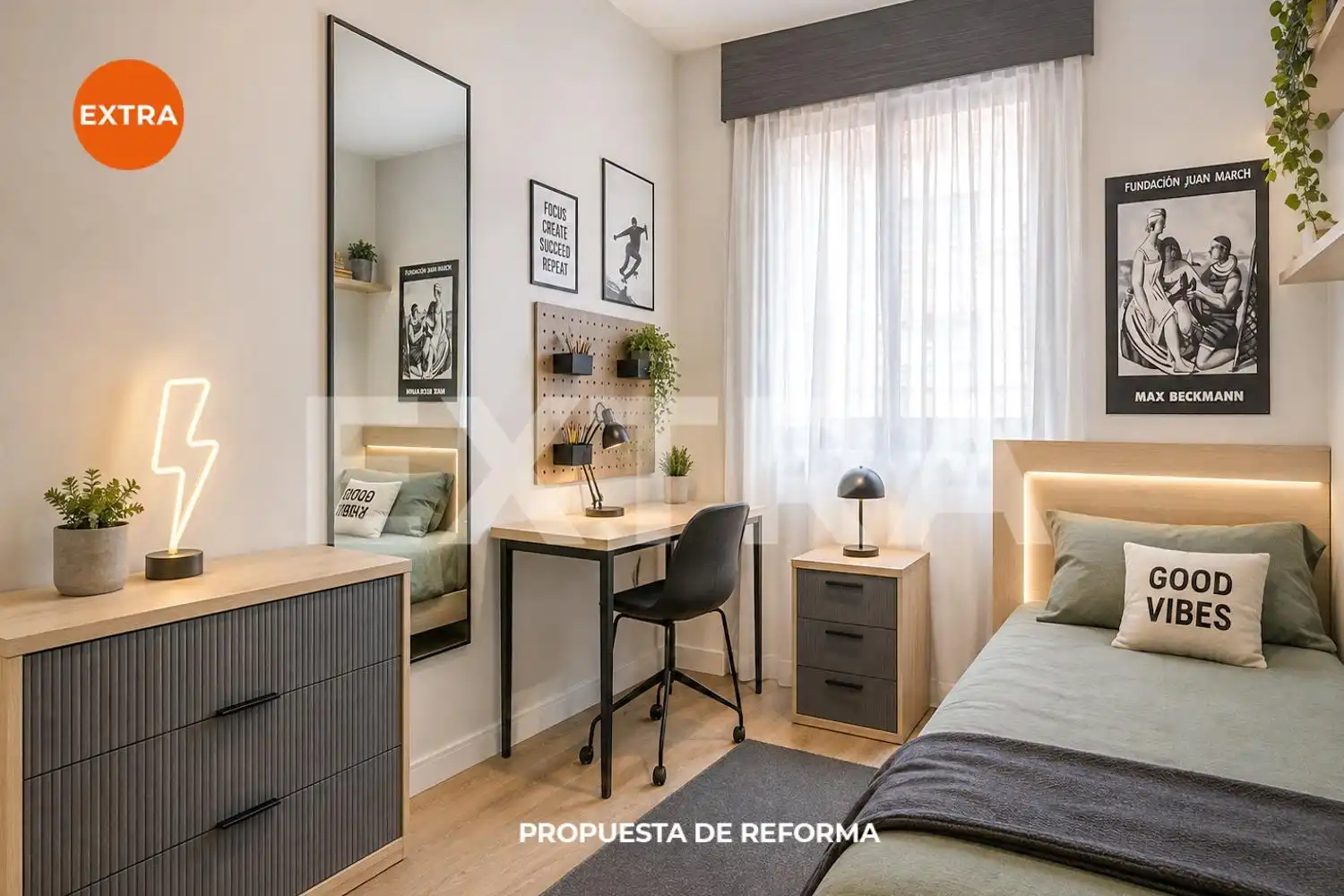 Habitación de Piso en venta en Madrid con Calefacción, Parquet y Terraza