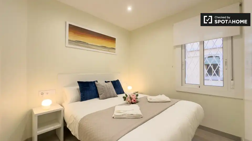 Habitación de Piso de alquiler en Barcelona con Aire acondicionado, Calefacción y Amueblado