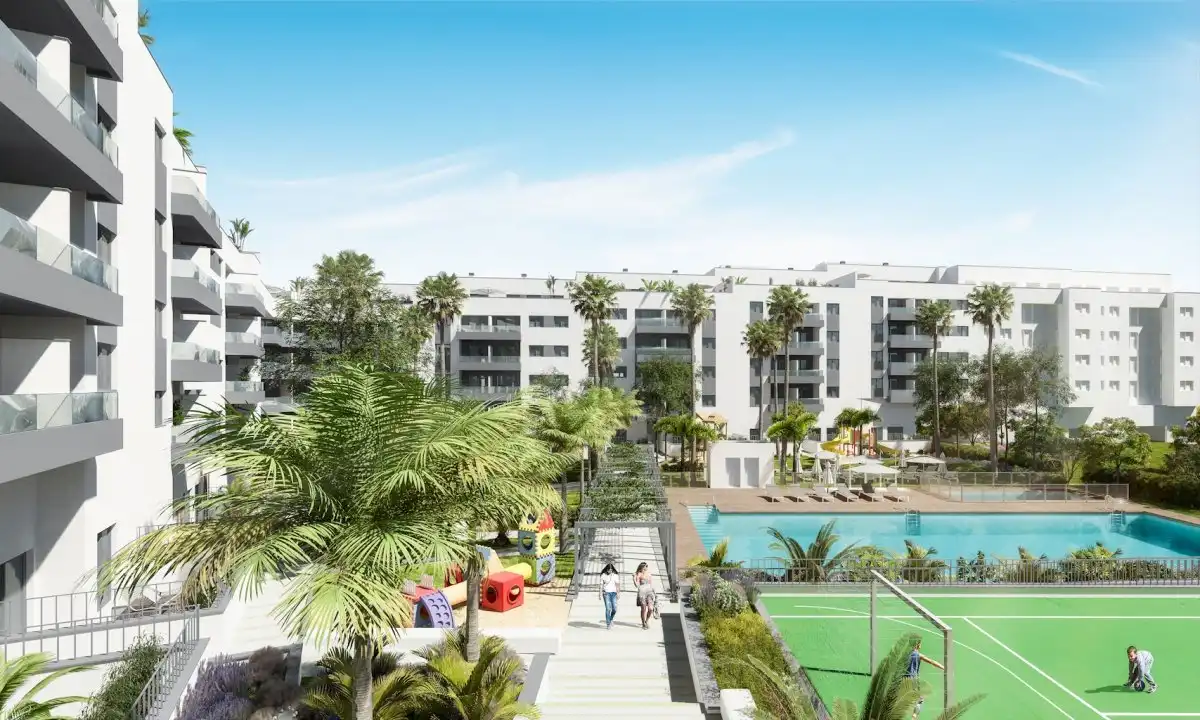 Vista exterior de Pis en venda en Mijas amb Aire condicionat, Jardí privat i Terrassa