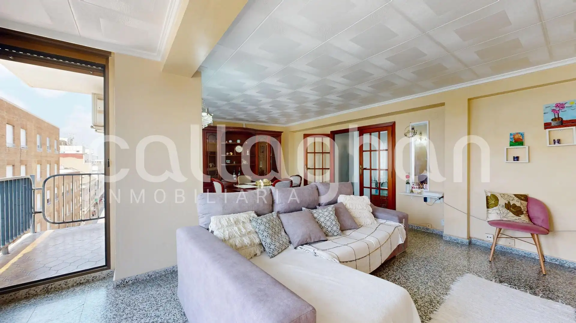 Sala de estar de Piso en venta en Catarroja con Calefacción y Balcón
